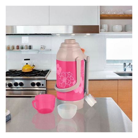 Termo Flores 3200ml Boma BM-3010 en Color Rosado