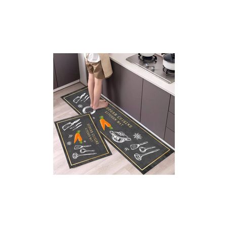 Pack x 2 Alfombra decorativa tapete antidesliza