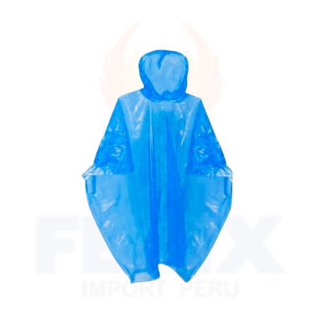 Poncho Ligero impermeable Para Lluvia Arko - Azul