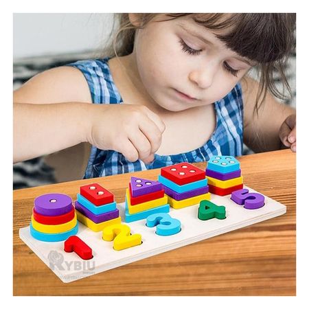 Encaje Educativo de Mesa para Pequeños Y+Stickers