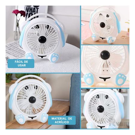 Ventilador Infantil de Color Blanco Y+Papel de Regalo