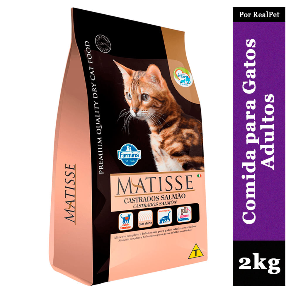 Comida para Gato Adulto Castrado Matisse Salmón 2 kg