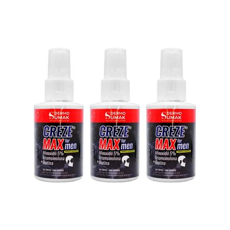 Locion Creze Max Formen Derma Prex 60ml 3 Unidades