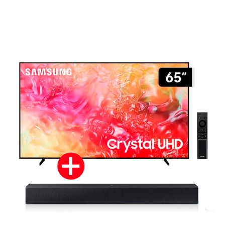 Televisor Samsung 65 Smart UHD 4K UN65DU7000G + Soundbar Samsung 2.0 HW-C400