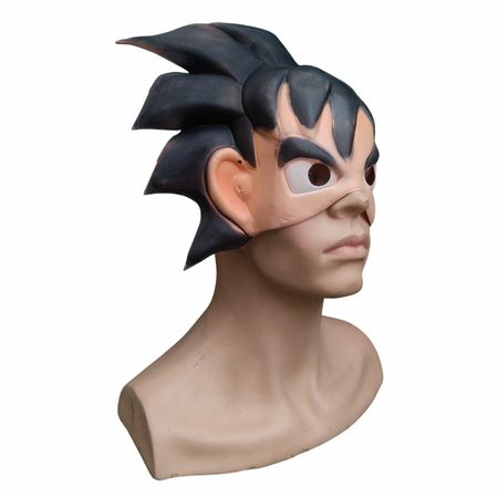 Antifaz del Personaje de Goku del Ánime de Dragon Ball de Goma Eva Adulto ANTIFAZ DE GOMA DE GOKU