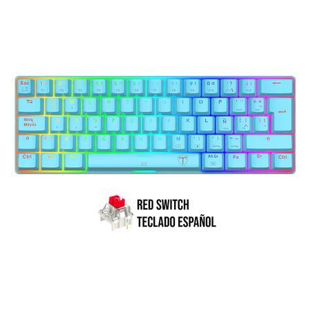 Teclado T-Dagger ARENA RGB T-TGK321B-RGB-SP BLUE RED SWITCH