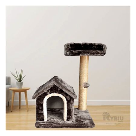 Casa Fitness de Sidal Didactica para Gatos Gris Y+Stickers