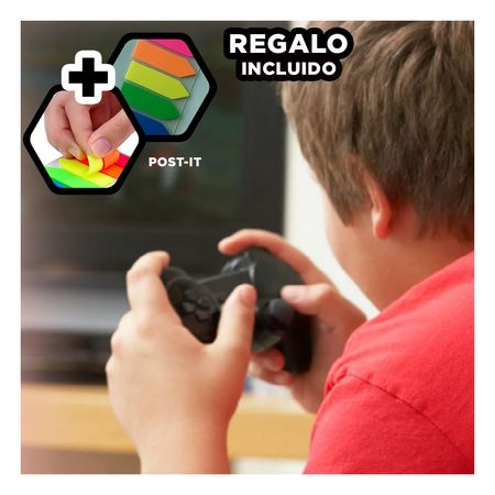 Gamepad de Diseño Ergobomico en Negro Y+Post-it adhesivos