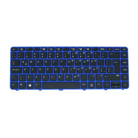 Teclado para Laptop Hp Probook 440-G3 640-G2  Frame azul