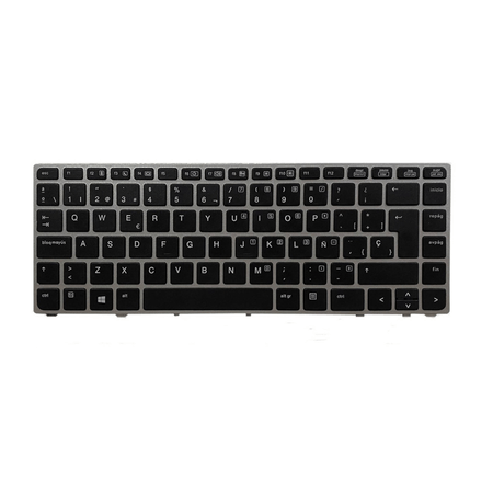 Teclado para Laptop Hp Elitebook Folio 9470 9480 Frame Plata