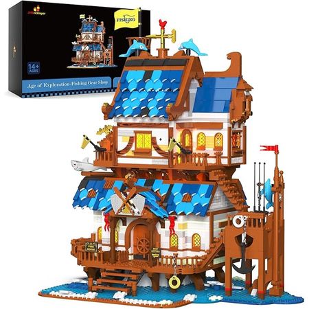 JMBricklayer Juegos de Construcción de Tienda de Pesca Medieval