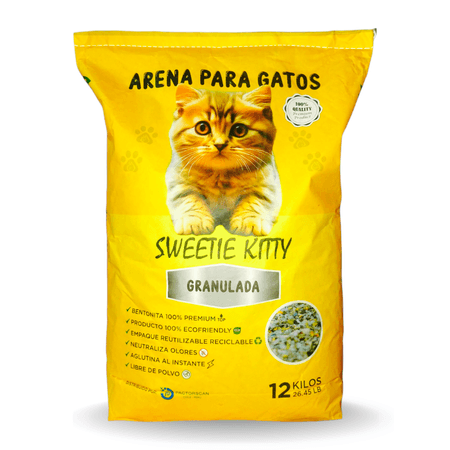 Arena Sanitaria Para Gatos Bolsa X 12 Kg Granulada