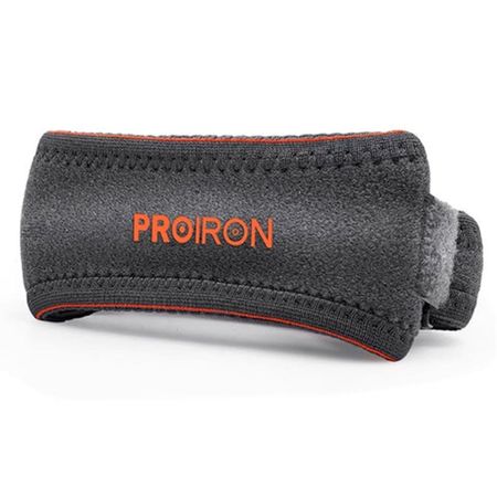 Menisquera de impacto para la rodilla PROIRON - Negro con Naranja