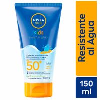 Bloqueador NIVEA Kids Loción Swim & Play FPS 50 Tubo 150ml