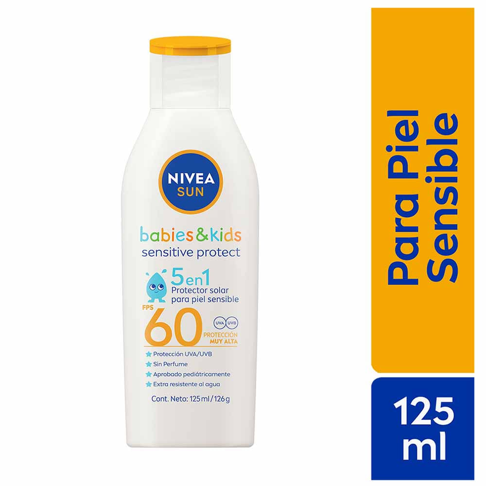 Bloqueador NIVEA Kids FPS 60 Frasco 125ml