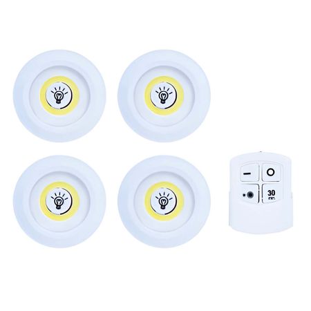 Set de 3 Luces LED con Control Remoto Inalámbrico