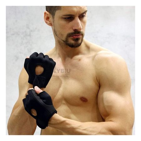 Guantes Deportivos Estandar de Neopreno en Color Negro