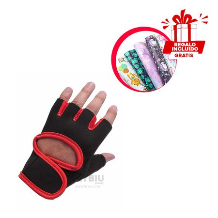 Guantes para Deporte Estandar en Tono Rojo Y+Papel de Regalo