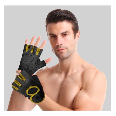 Guantes de Deporte Estandar Tono Amarillo Y+Papel de Regalo