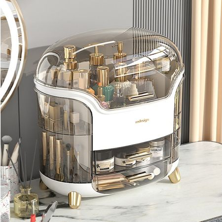 Organizador de Cosméticos Maquillaje Elegante Estilo Europeo Multifuncional Blanco Organizador de Cosméticos Maquillaje Joyas Estilo Europeo Multifuncional Blanco