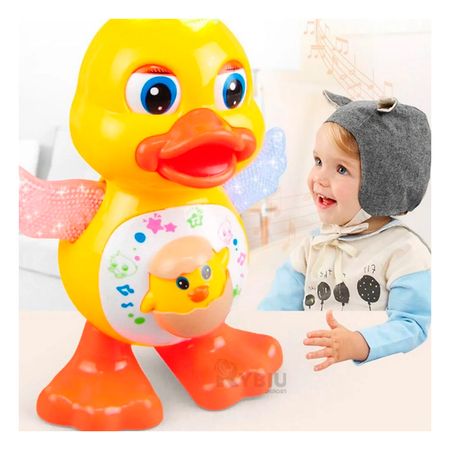 Juguete Duck Musical en Color Amarillo Y+Stickers