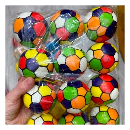 Set con Balones de Futbol Multicolor Y+Stickers