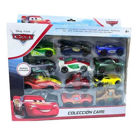 Set de Colección Coches A Fricción Cars 12 Pcs