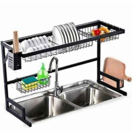 Escurridor Organizador de Platos Acero Carbono Inoxidable 65 CM