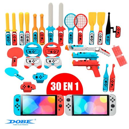 Superkit De Accesorios 30 En 1 Para Nintendo Switch Fat y Oled