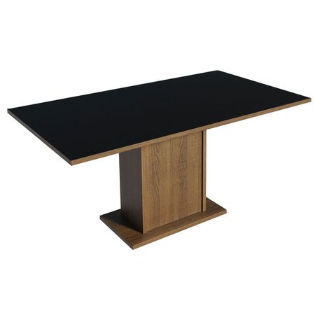 Mesa de Comedor Rectangular 6 Puestos 5275 Marrón/Negro