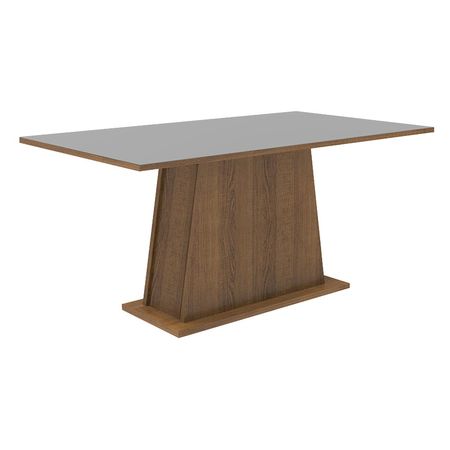 Mesa de Comedor Rectangular 6 Puestos 5364 Marrón/Gris