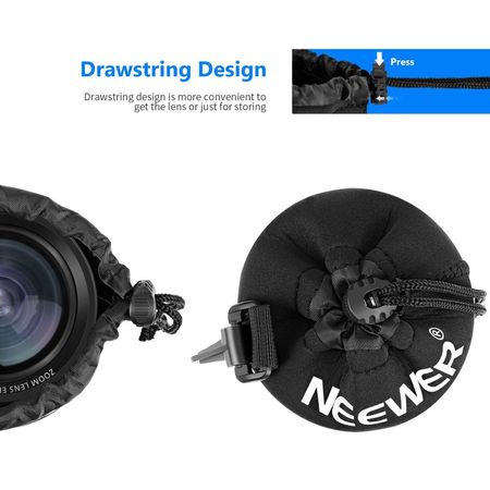 Neewer La Cámara Bolsa De Lente S M l XL Está Disponible Para Sony Canon Nikon Olympus Lens