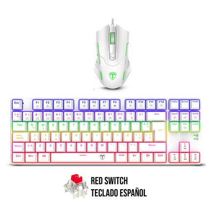 Kit T-Dagger Teclado ADVANCE FORCE TGK313 + Mouse TGM206 T-TGS005W-RD-SP WHITE