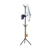 Perchero De Metal Organizador 9 Colgadores Estante Negro 170CM