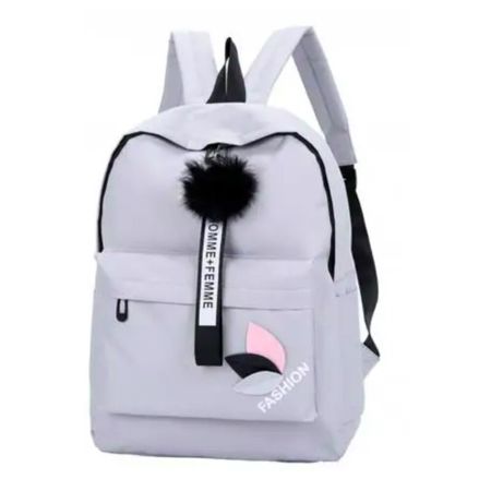 Mochila de lona Multiuso Basic Plateado