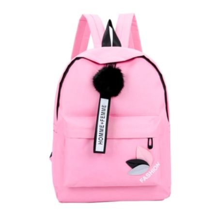 Mochila de lona Multiuso Basic Rosado