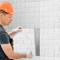 Papel Tapiz Ladrillo 3mm Adhesivo para Pared 12 Unid