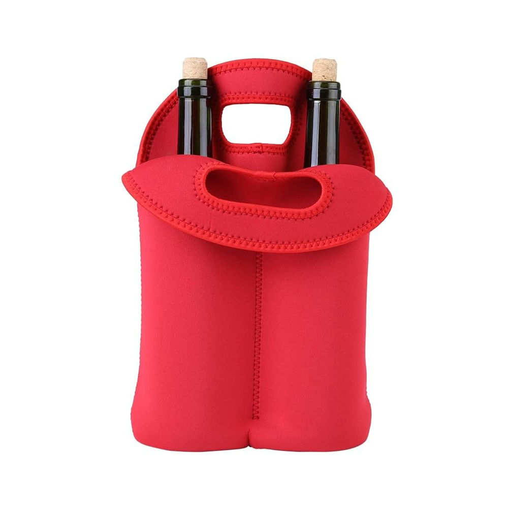 Bolsa de Regalo Transporte para Vino o Botellas (Wine Bag) color Rojo