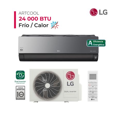 Aire Acondicionado Lg Split Pared De 24,000 Btu/H Artcool Frío/Calor