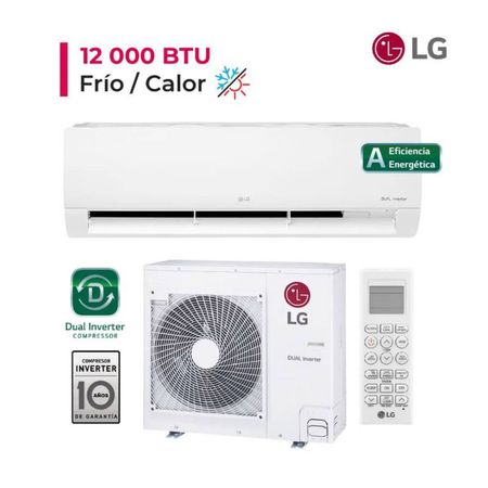 Aire Acondicionado LG Split De 12,000 BTU/H Inverter Frío/Calor