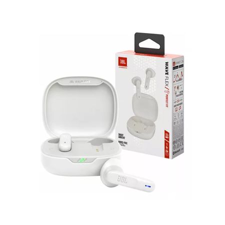 Auriculares JBL Wave Flex - Auriculares inalámbricos con micro - en oreja - Blanco