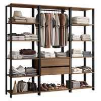 Ropero Valencia 188 cm Marrón/Negro 01