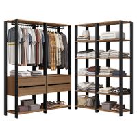 Ropero Valencia 358 cm Marrón/Negro 03