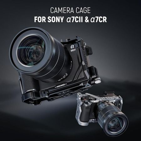 NEEWER A7C II A7CR Jaula Cámara Estabilizador Vídeo Rig Con Base QR Para Sony A7Rii A7CR Dji RS