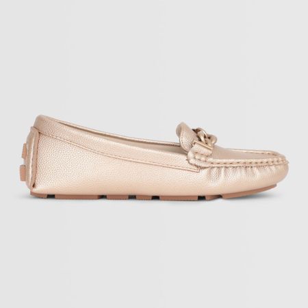 Mocasines Madison Para Mujer Chain Dorado Talla 36