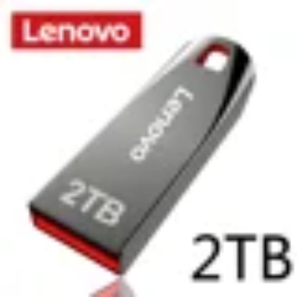Lenovo-unidad Flash Usb 3,0 de 2TB, Pendrive de Metal de alta velocidad, portátil, resistente al agu