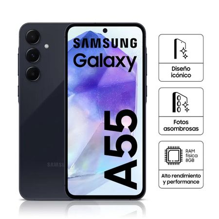 Celular Samsung Galaxy A55 Negro 256Gb 8Gb Ram
