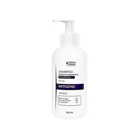 Shampoo Sin Sal Ketozinc Derma Prex Cabello Graso 350ml