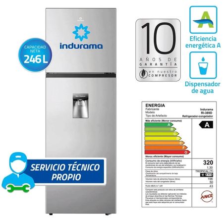 Refrigeradora Indurama RI-389D 247L No Frost Croma