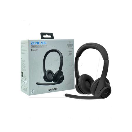 Audífono Logitech Zone 300 - Headphones - Negro